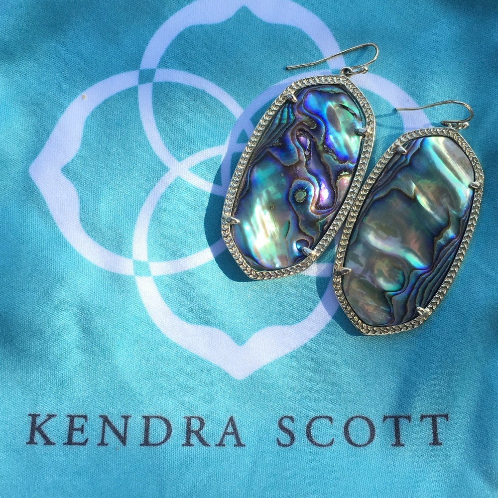 Kendra Scott Danielle Gold Abalone Shell Earrings - Gem